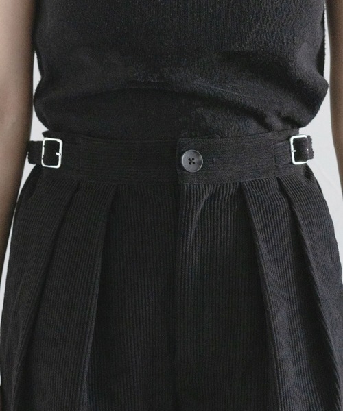 RAGEBLUE（レイジブルー）の「サイドベルト付き/コーデュロイハーフパンツ（その他パンツ・レディース・ブラウン/ブラック・FREE）」の18枚目の写真