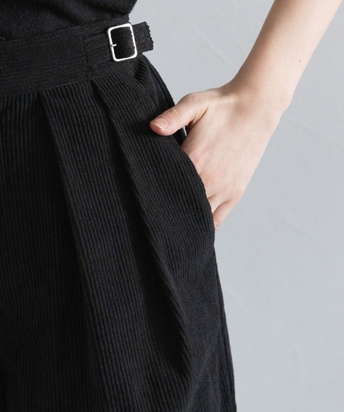 RAGEBLUE（レイジブルー）の「サイドベルト付き/コーデュロイハーフパンツ（その他パンツ・レディース・ブラウン/ブラック・FREE）」の19枚目の写真