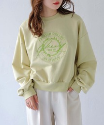 HER CLOSET | 【HER CLOSET】サークルロゴ刺繍ロンT(スウェット)