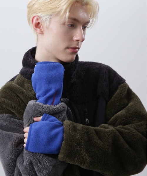 MANASTASH(マナスタッシュ)の「MANASTASH/マナスタッシュ/FLEECE FINGERLESS GLOVES/フリース フィンガーレス グローブ 手袋(手袋・メンズ・ブルー/チャコールグレー/ブラック/オレンジ・F)」の11枚目の写真