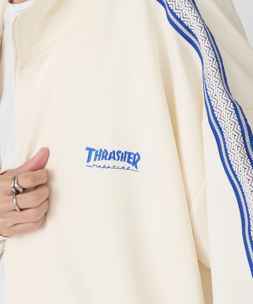 THRASHER(スラッシャー)の「【THRASHER】ライントラックジャケット(ジャージ・メンズ・グリーン/ブラック/ベージュ/ホワイト・M/LL/L)」の22枚目の写真