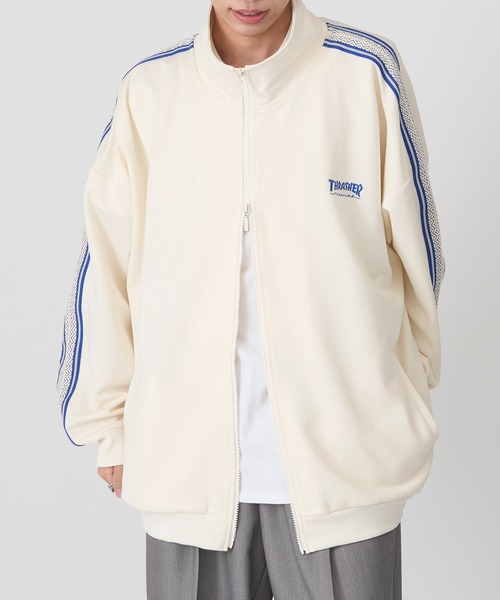 THRASHER(スラッシャー)の「【THRASHER】ライントラックジャケット(ジャージ・メンズ・グリーン/ブラック/ベージュ/ホワイト・M/LL/L)」の18枚目の写真