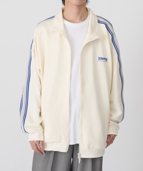THRASHER(スラッシャー)の「【THRASHER】ライントラックジャケット(ジャージ・メンズ・グリーン/ブラック/ベージュ/ホワイト・M/LL/L)」の19枚目の写真