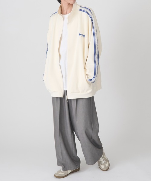 THRASHER(スラッシャー)の「【THRASHER】ライントラックジャケット(ジャージ・メンズ・グリーン/ブラック/ベージュ/ホワイト・M/LL/L)」の21枚目の写真