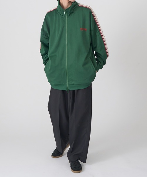 THRASHER(スラッシャー)の「【THRASHER】ライントラックジャケット(ジャージ・メンズ・グリーン/ブラック/ベージュ/ホワイト・M/LL/L)」の11枚目の写真