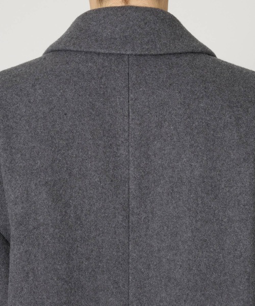 BABYLONE（バビロン）の「シングルメルトンジャケットコート（テーラードジャケット・レディース・ベージュ/グレー・フリー）」の7枚目の写真