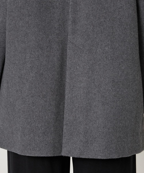 BABYLONE（バビロン）の「シングルメルトンジャケットコート（テーラードジャケット・レディース・ベージュ/グレー・フリー）」の8枚目の写真