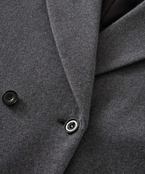 BABYLONE（バビロン）の「シングルメルトンジャケットコート（テーラードジャケット・レディース・ベージュ/グレー・フリー）」の15枚目の写真