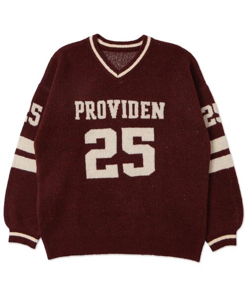 WEGO（ウィゴー）の「WEGO/ナンバリングラインフラッフィーニット（ニット/セーター・レディース・ブラック系その他/ワイン/アイボリー/レッド・FREE）」の20枚目の写真