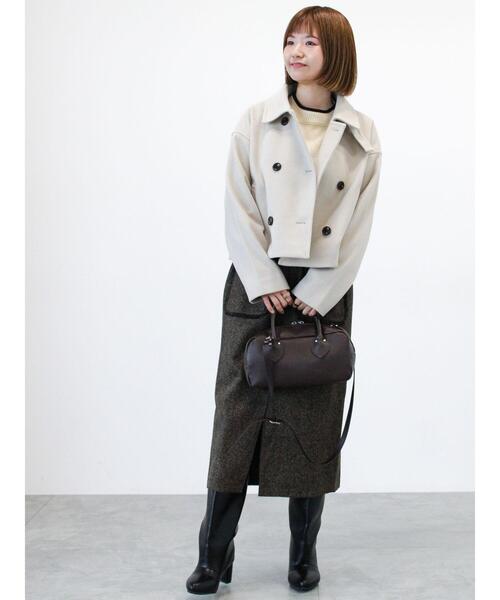 Lugnoncure（ルノンキュール）の「フリンジツイードスカート（スカート・レディース・ブラウン/オフホワイト・F）」の11枚目の写真