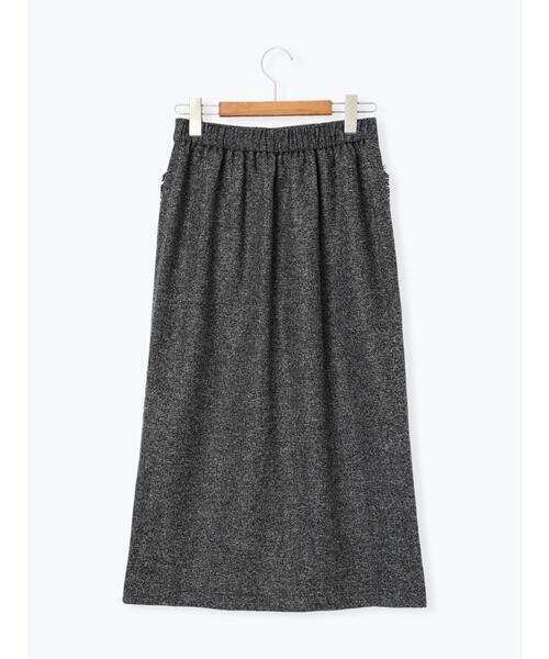 Lugnoncure（ルノンキュール）の「フリンジツイードスカート（スカート・レディース・ブラウン/オフホワイト・F）」の6枚目の写真