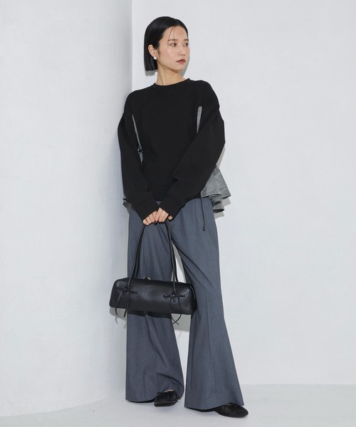 Firsthand（ファーストハンド）の「Firsthand/ファーストハンド ドッキングギャザープルオーバー（スウェット・レディース・オフホワイト/ネイビー/ブラック・FREE）」の6枚目の写真