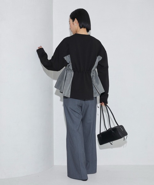 Firsthand（ファーストハンド）の「Firsthand/ファーストハンド ドッキングギャザープルオーバー（スウェット・レディース・オフホワイト/ネイビー/ブラック・FREE）」の11枚目の写真