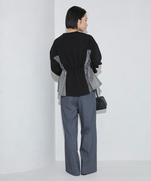 Firsthand（ファーストハンド）の「Firsthand/ファーストハンド ドッキングギャザープルオーバー（スウェット・レディース・オフホワイト/ネイビー/ブラック・FREE）」の12枚目の写真