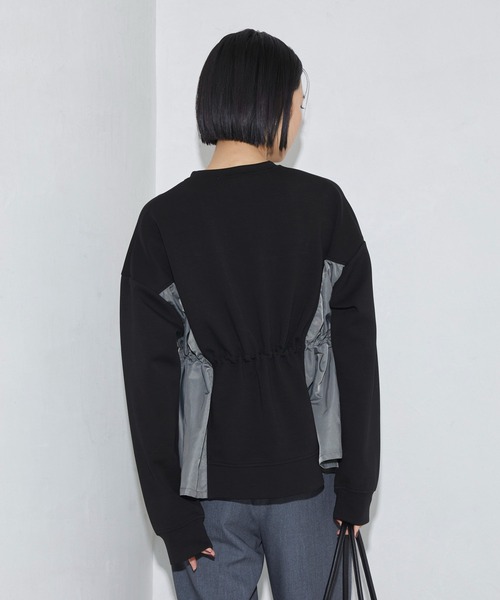 Firsthand（ファーストハンド）の「Firsthand/ファーストハンド ドッキングギャザープルオーバー（スウェット・レディース・オフホワイト/ネイビー/ブラック・FREE）」の5枚目の写真