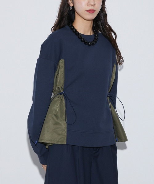 Firsthand（ファーストハンド）の「Firsthand/ファーストハンド ドッキングギャザープルオーバー（スウェット・レディース・オフホワイト/ネイビー/ブラック・FREE）」の19枚目の写真