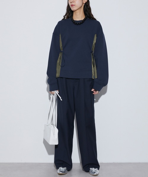 Firsthand（ファーストハンド）の「Firsthand/ファーストハンド ドッキングギャザープルオーバー（スウェット・レディース・オフホワイト/ネイビー/ブラック・FREE）」の21枚目の写真