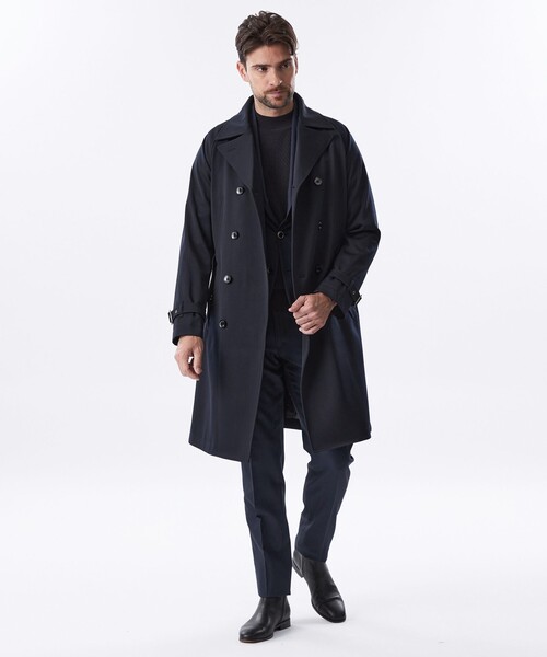 【セール】ダブルブレストウールミックスコート（その他アウター）｜EPOCA UOMO（エポカウォモ）