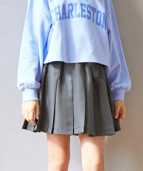 coca（coca）（コカ）の「キッズ プリーツミニスカート（スカート・キッズ・A/チャコール/B/ブラック・130/150/140/120）」の2枚目の写真