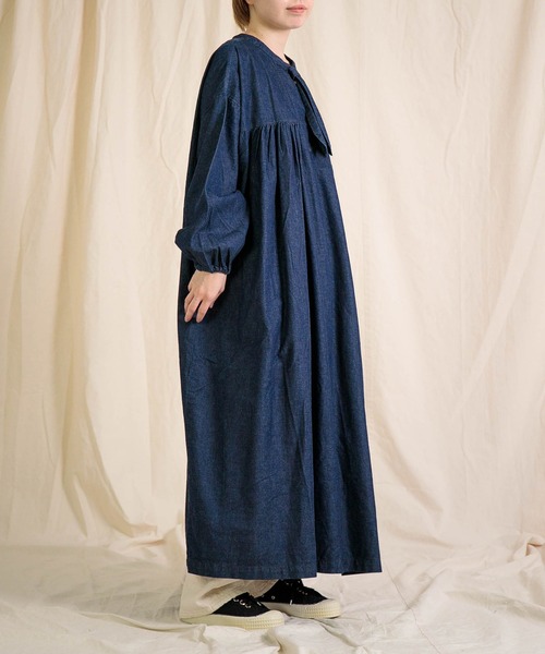 Brocante（ブロカント）の「[Brocante / ブロカント] 5ozデニム フラールワンピース（ワンピース・レディース・ワンウォッシュ・2）」の2枚目の写真