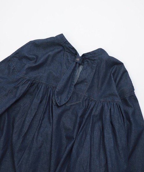 Brocante（ブロカント）の「[Brocante / ブロカント] 5ozデニム フラールワンピース（ワンピース・レディース・ワンウォッシュ・2）」の4枚目の写真