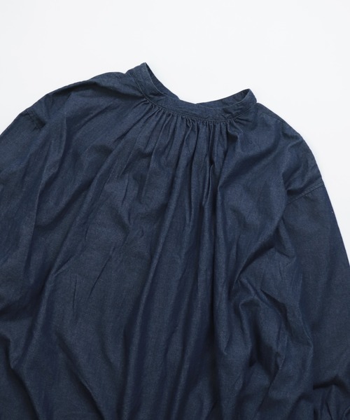 Brocante（ブロカント）の「[Brocante / ブロカント] 5ozデニム フラールワンピース（ワンピース・レディース・ワンウォッシュ・2）」の5枚目の写真
