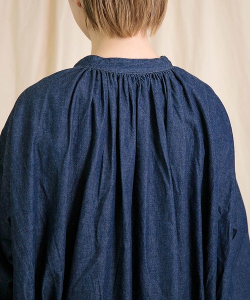 Brocante（ブロカント）の「[Brocante / ブロカント] 5ozデニム フラールワンピース（ワンピース・レディース・ワンウォッシュ・2）」の11枚目の写真