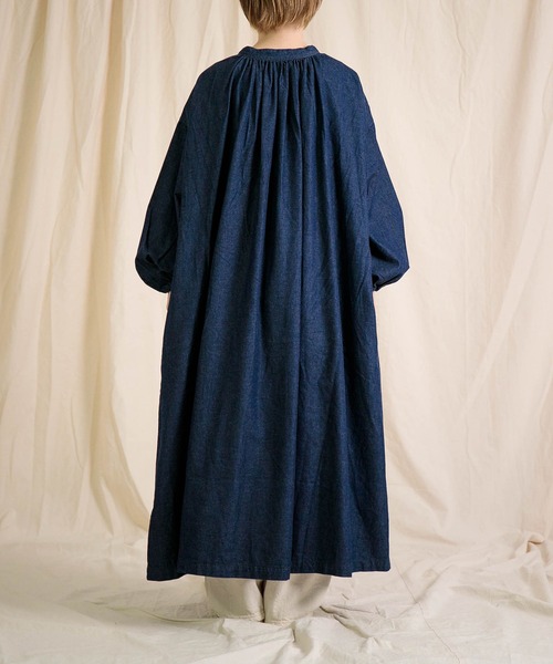 Brocante（ブロカント）の「[Brocante / ブロカント] 5ozデニム フラールワンピース（ワンピース・レディース・ワンウォッシュ・2）」の13枚目の写真
