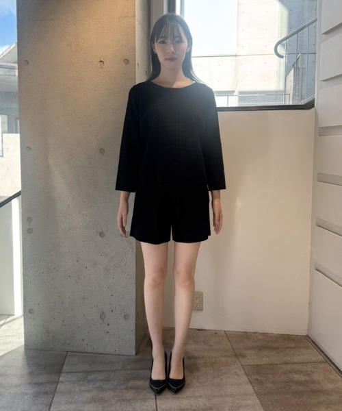 JENNE（ジェンヌ）の「エアリーチェックニット（ニット/セーター・レディース・ブラック/ホワイト・LARGE/MEDIUM/SMALL）」の11枚目の写真