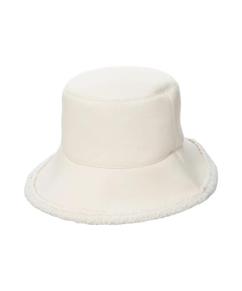 ehka sopo（エヘカソポ）の「リバーシブルボアムートンハット（ハット・レディース・ブラック/ブラウン/キナリ・F）」の17枚目の写真