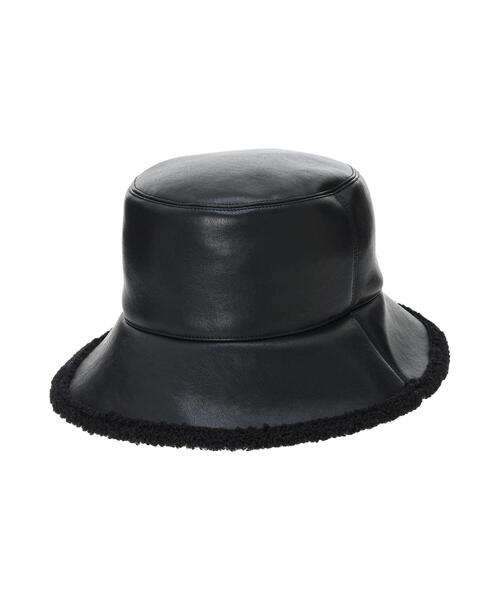 ehka sopo（エヘカソポ）の「リバーシブルボアムートンハット（ハット・レディース・ブラック/ブラウン/キナリ・F）」の20枚目の写真