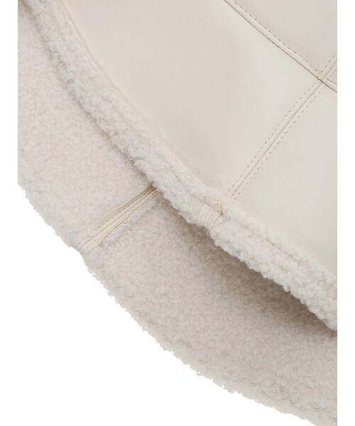 ehka sopo（エヘカソポ）の「リバーシブルボアムートンハット（ハット・レディース・ブラック/ブラウン/キナリ・F）」の9枚目の写真