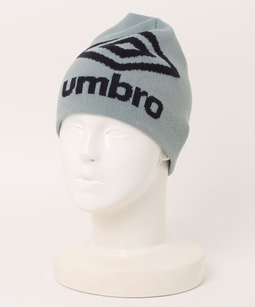 LOWRYS FARM（ローリーズファーム）の「umbroニットワッチ 151569（ニットキャップ/ビーニー・レディース・ブルー/ネイビー・FREE）」の2枚目の写真