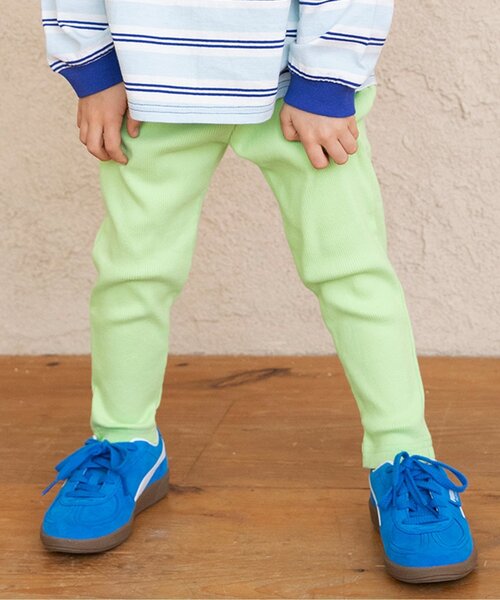 BREEZE（ブリーズ）の「DAISUKIリブパンツ（その他パンツ・キッズ・ピンク/ライム/イエロー/オレンジ/その他11/ラベンダー/ブルー/その他12/ブラック/アイボリー・70/90/80/100/110/120/130）」の3枚目の写真