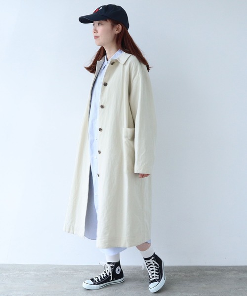 Miss Dior コットン リネン ステンカラーコート 薄手 Miss Dior コットン リネン ステンカラーコート 薄手 セール