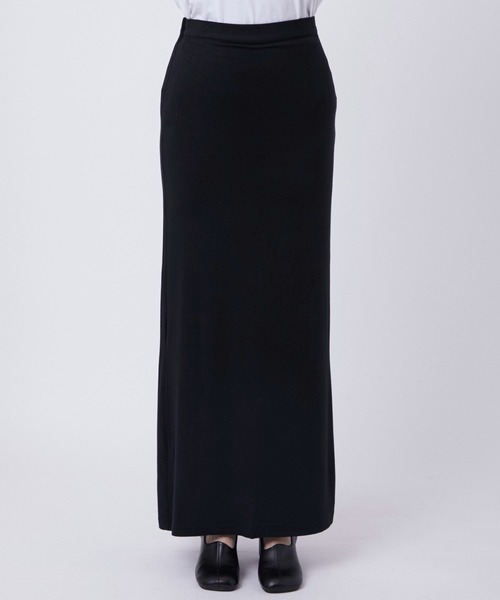 Foundry Mews(ファウンドリーミューズ)の「【Foundry Mews/ファウンドリーミューズ】Bella stretch maxi skirt(スカート・レディース・ブラック・FREE)」の5枚目の写真