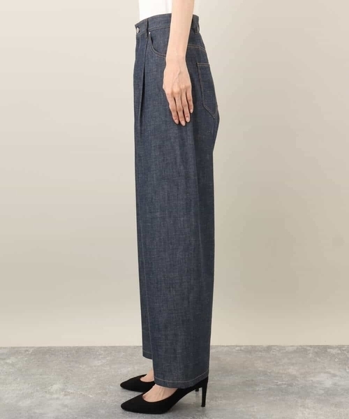 MK MICHEL KLEIN(エムケーミッシェルクラン)の「デニムライクバレルパンツ(デニムパンツ・レディース・ネイビー・38)」の15枚目の写真