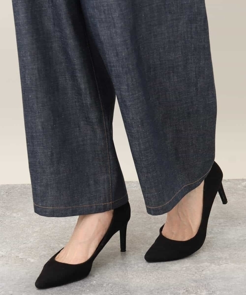 MK MICHEL KLEIN(エムケーミッシェルクラン)の「デニムライクバレルパンツ(デニムパンツ・レディース・ネイビー・38)」の20枚目の写真