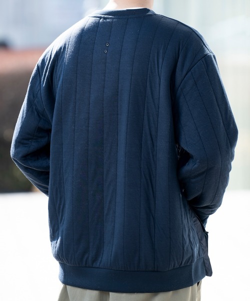 【VIRTUOUS/バーチャス】ストライプキルトトレーナー（スウェット）｜VIRTUOUS（バーチャス）