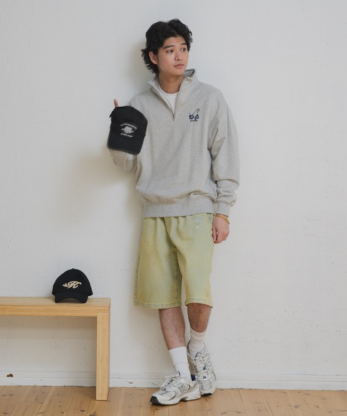 kaoyorinakami(カオヨリナカミ)の「cherry halfzip sweat / チェリーハーフジップスウェット(その他トップス・メンズ・ホワイト/ブラック/グレー・SMALL/MEDIUM/LARGE/X-LARGE)」の15枚目の写真