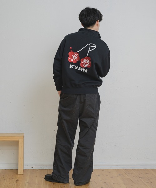 cherry halfzip sweat / チェリーハーフジップスウェット