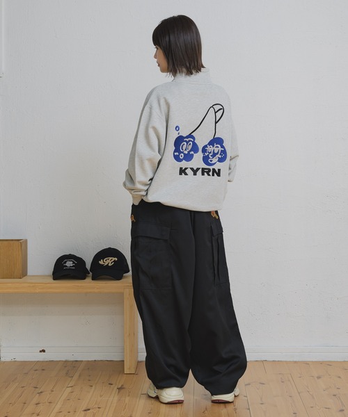 kaoyorinakami(カオヨリナカミ)の「cherry halfzip sweat / チェリーハーフジップスウェット(その他トップス・メンズ・ホワイト/ブラック/グレー・SMALL/MEDIUM/LARGE/X-LARGE)」の11枚目の写真