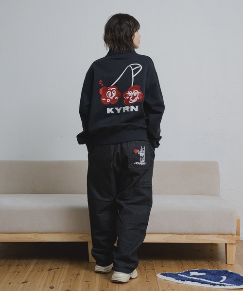 cherry halfzip sweat / チェリーハーフジップスウェット