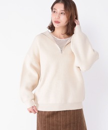 studio CLIP | 7ゲージハーフジッププルオーバー(ニット/セーター)