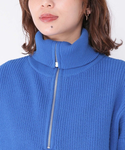 セール】7ゲージハーフジッププルオーバー（ニット/セーター）｜studio