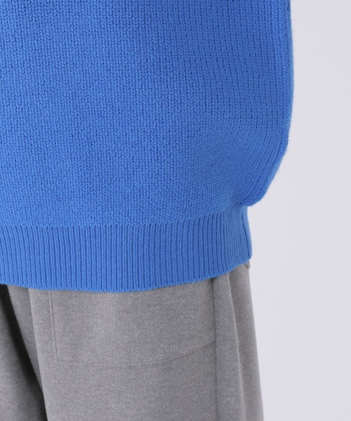 studio CLIP(スタディオクリップ)の「7ゲージハーフジッププルオーバー(ニット/セーター・レディース・ブルー/アイボリー/スモーク・FREE)」の20枚目の写真