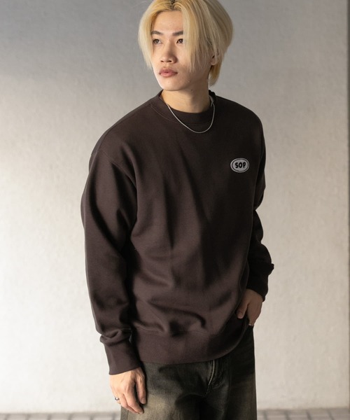 SENSE OF PLACE by URBAN RESEARCH(センスオブプレイスバイアーバンリサーチ)の「ワッペンクルーネックスウェット(スウェット・メンズ・ブルー/グレー/ダークブラウン・MEDIUM/LARGE)」の15枚目の写真