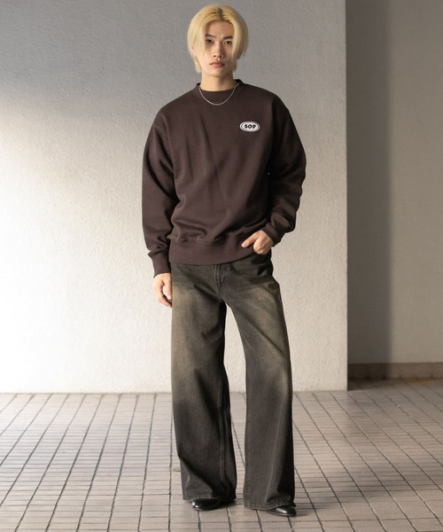 セール】ワッペンクルーネックスウェット（スウェット）｜SENSE OF