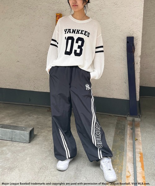 BACK TO THE FIELD（バック トゥー ザ フィールド）の「【MLB】ナイロントラックパンツ（その他パンツ・レディース・ブラック/ピンク/グレー・FREE）」の12枚目の写真