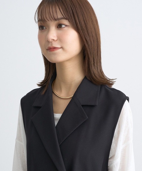 earth music&ecology（アースミュージックアンドエコロジー）の「サイドプリーツジレンチ（トレンチコート・レディース・グレー/ブラック/ライトベージュ・FREE）」の8枚目の写真